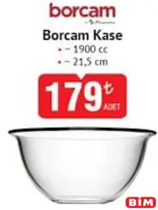 PAŞABAHÇE BORCAM KASE 21,5 CM 1900 CC